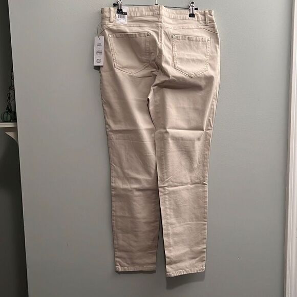 Hannah Women's Ankle Length Narrow Pants Sits Natural Waist Sands of Time - Picture 3 of 8